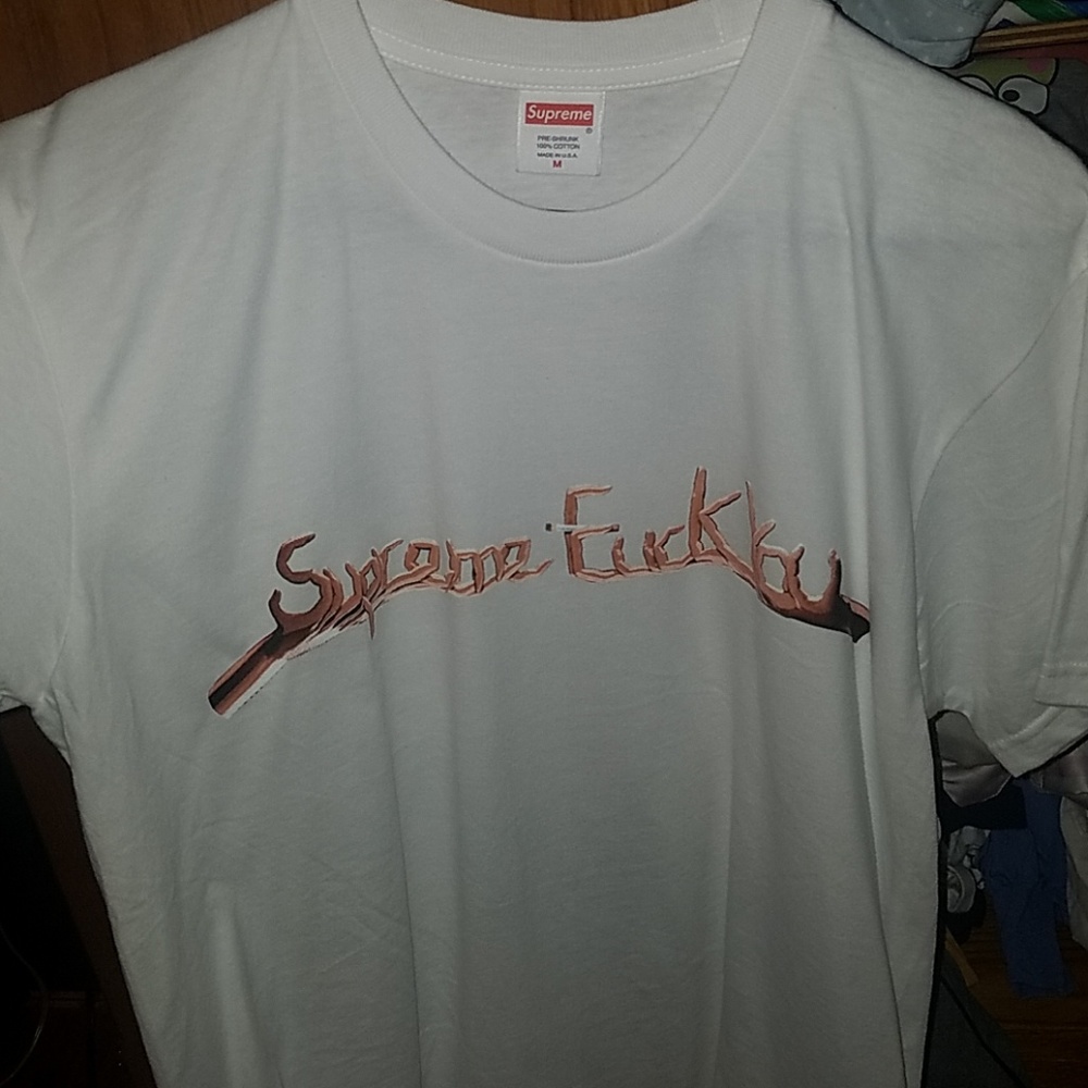 Mwdium supreme fuck you shirt
